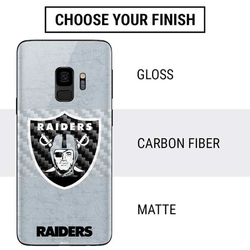 NFL Las Vegas Raiders - Alternate Distressed Galaxy S9 Skin
